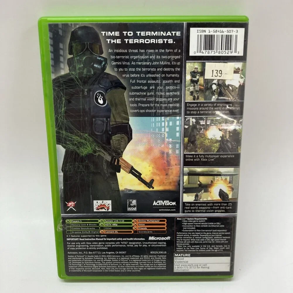 Soldier Of Fortune 2 Double Helix Xbox